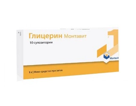 Glycerin 3 g. 10 suspositories